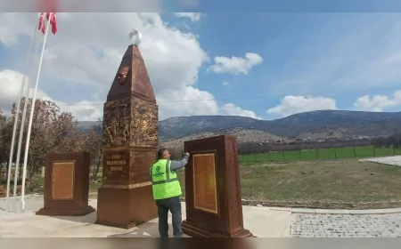 DENİZLİ BÜYÜKŞEHİR BELEDİYESİ CABAR ŞEHİTLİĞİ’Nİ ANMA TÖRENİ ÖNCESİ HAZIR HALE GETİRDİ