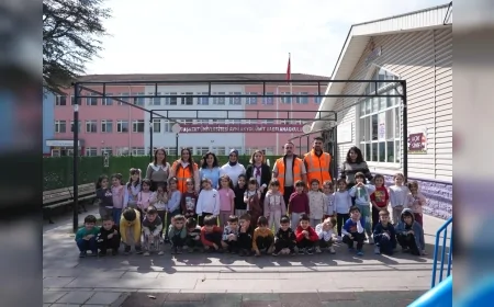 Düzce Belediyesi çocuklara park bilinci ve peyzaj eğitimi veriyor