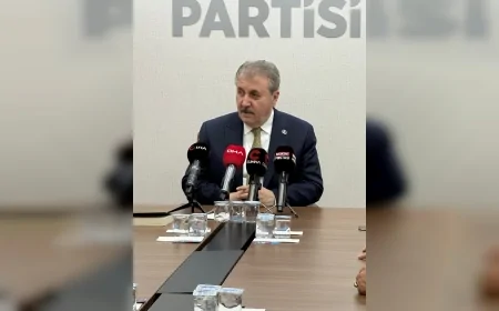 Büyük Birlik Partisi Genel Başkanı Mustafa Destici Başkent Ankara Meclisi heyetini genel merkezde kabul etti