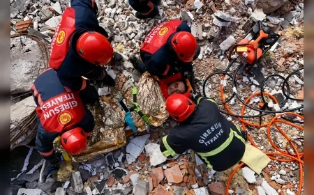 Giresun Belediyesi’nden Gerçeğini Aratmayan Deprem Tatbikatı