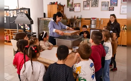 Tepebaşı Belediyesi Kağıt Geri Dönüşüm Atölyesi Çocuklara Çevre Bilinci Kazandırıyor
