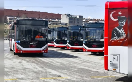 ANKARA’DA EGO FİLOSUNA 16 YENİ OTOBÜS EKLENDİ TOPLAM ARAÇ SAYISI 1954’E YÜKSELDİ