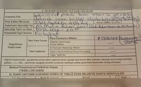 DENİZLİ BÜYÜKŞEHİR BELEDİYESİ ÇEVREYİ KİRLETENLERE 191 BİN TL CEZA UYGULADI