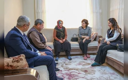 Adana Valisi Mustafa Yavuz'un Eşi Süreyya Yavuz Şehit Ailelerini Ziyaret Etti