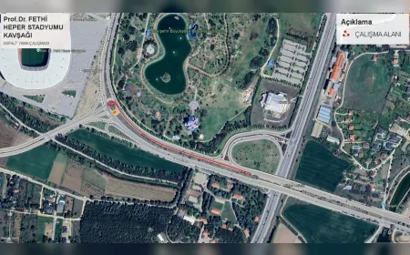 Eskişehir Büyükşehir Belediyesi duyurdu Prof Dr Fethi Heper Stadyumu kavşağı 7 Nisan’da geçici olarak trafiğe kapatılacak