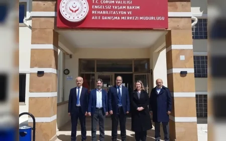 Çorum Aile ve Sosyal Hizmetler İl Müdürü Şahit Aydın Engelsiz Yaşam Merkezi’nde İncelemelerde Bulundu