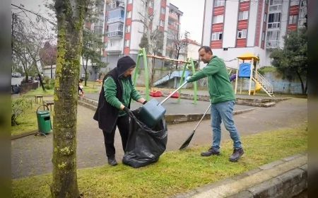 Giresun Belediyesi Park ve Yeşil Alanlarda Bakım ve Temizlik Çalışmalarını Aralıksız Sürdürüyor