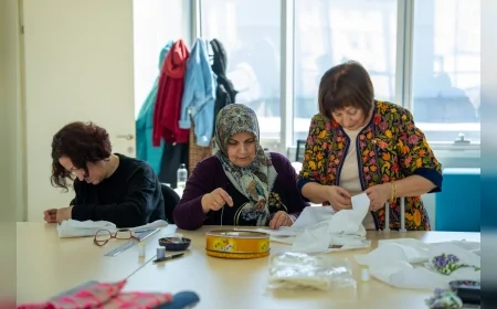 Gölbaşı Belediyesi Atık Malzemeleri Dokuma Tezgâhlarında Sanata Dönüştürüyor