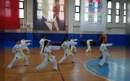 MALTEPE BELEDİYESİ KARATE KURSLARINDA EĞİTİM ALAN ÇOCUKLAR SERTİFİKALARINI ALARAK MEZUN OLDU