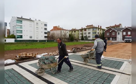 ESKİŞEHİR BÜYÜKŞEHİR BELEDİYESİ SÜMER VE OSMANGAZİ MAHALLELERİNDE YENİ OTOPARK PROJELERİNİ BAŞLATTI