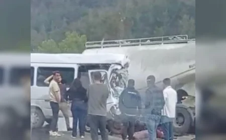 Antalya–Isparta Karayolunda Yolcu Minibüsü ile Tanker Çarpıştı 7 Kişi Hayatını Kaybetti