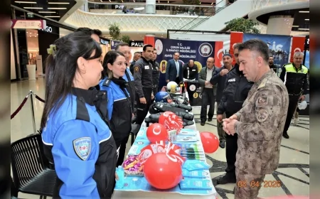 Çorum İl Emniyet Müdürü Arif Pehlivan Polis Teşkilatının 181’inci Yılında Tanıtım Standını Ziyaret Etti
