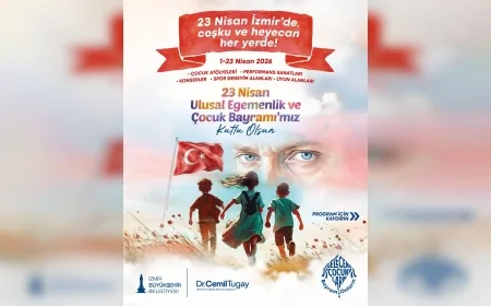 İzmir Büyükşehir Belediyesi 23 Nisan kapsamında kentin dört bir yanında çocuklara bayram coşkusu yaşatacak
