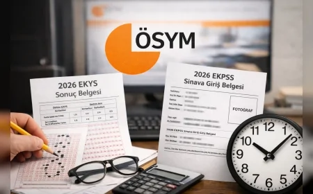 ÖSYM 2026 MEB EKYS sonuçlarını, cevap kağıtlarını ve EKPSS giriş belgelerini erişime açtı