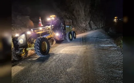 Muğla Fethiye Faralya’da Heyelan Nedeniyle Kapanan Yol İçin Büyükşehir Ekipleri Seferber Oldu