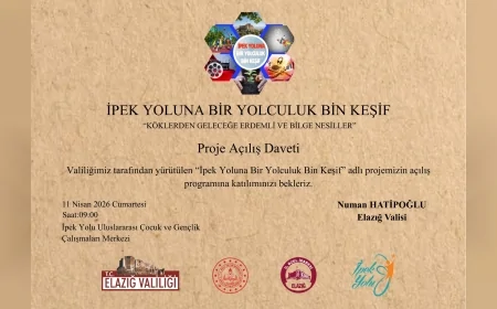 Elazığ Valisi Numan Hatipoğlu’nun Himayesinde “İpek Yoluna Bir Yolculuk Bin Keşif” Projesi Açılıyor