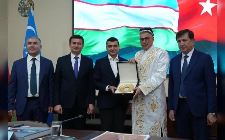 SAĞLIK BAKANI PROF. DR. KEMAL MEMİŞOĞLU ÖZBEKİSTAN BUHARA TIP MERKEZİ ZİYARETİNDE SAĞLIKTA İŞ BİRLİĞİ MESAJI VERDİ