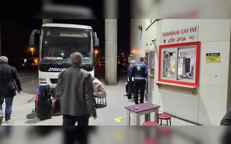 Düzce Belediyesi ve İl Sağlık Müdürlüğü Otobüs Terminalinde Ortak Denetim Gerçekleştirdi