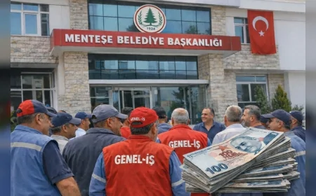 Menteşe Belediyesi TİS Sürecinde İşçilere Yüzde 15 Zam Farkını Hesaplara Yatırma Kararı Aldı