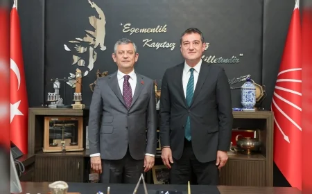 CHP Genel Başkanı Özgür Özel Giresun Belediye Başkanı Fuat Köse’yi TBMM’de Kabul Etti