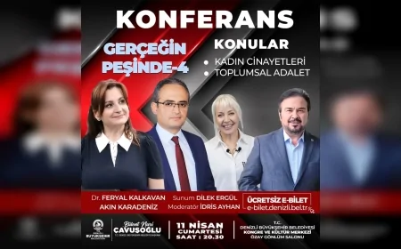 Denizli Büyükşehir Belediyesi ''Gerçeğin Peşinde-4'' Konferansında Kadın Cinayetlerini Gündeme Taşıyacak