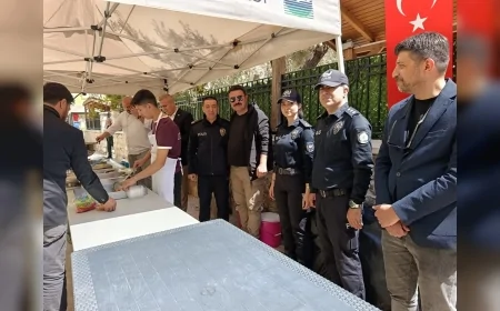 Marmaris Emniyet Müdürlüğü Polis Teşkilatının 181. Yılında Şehitler İçin Lokma Hayrı Düzenledi