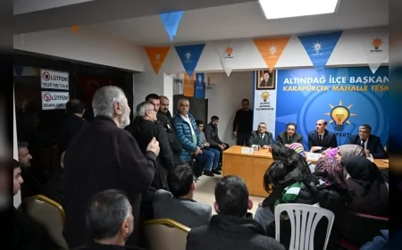 ALTINDAĞ BELEDİYE BAŞKANI DR VEYSEL TİRYAKİ KARAPÜRÇEK MAHALLESİ SAKİNLERİYLE BİR ARAYA GELDİ
