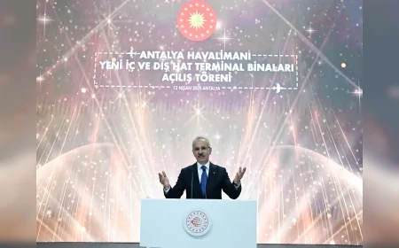 ULAŞTIRMA VE ALTYAPI BAKANI ABDULKADİR URALOĞLU: “ANTALYA HAVALİMANI YOLCU KAPASİTESİNDE TÜRKİYE’DE İKİNCİ SIRAYA YÜKSELDİ”
