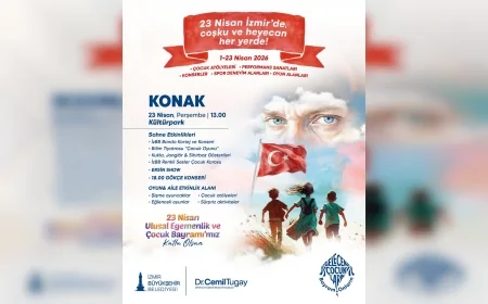 İzmir Büyükşehir Belediyesi 23 Nisan kutlamalarının finalini Kültürpark’ta geniş katılımlı etkinliklerle yapacak