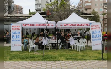 İzmir Bayraklı Belediyesi Dünya Sağlık Haftası’nda ücretsiz hizmetleri vatandaşla buluşturdu!