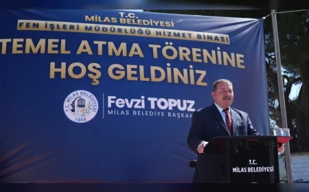 Milas Belediye Başkanı Fevzi Topuz: "Milas'ta hizmet üretme kapasitemizi büyütecek önemli bir adımı birlikte atıyoruz"