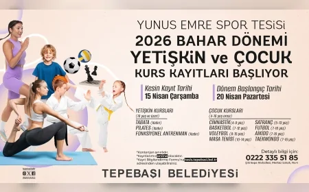 ESKİŞEHİR TEPEBAŞI BELEDİYESİ 2026 BAHAR DÖNEMİ SPOR KURSLARI İÇİN KAYITLARI BAŞLATIYOR!