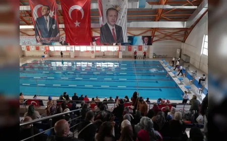 DÜZCE’DE 23 NİSAN YÜZME ŞENLİĞİNE 7 KULÜPTEN 180 GENÇ SPORCU KATILDI