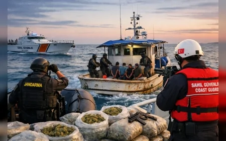 İçişleri Bakanlığı: “İstanbul açıklarında düzenlenen operasyonda 200 kilogram skunk ele geçirildi”
