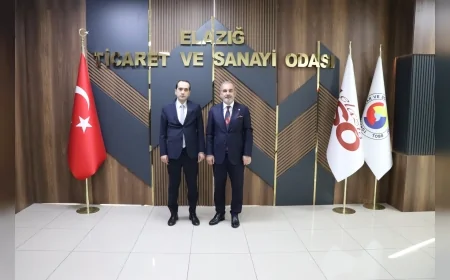 Kovancılar Kaymakamı Abdulhamid Uyar Elazığ TSO’yu ziyaret etti OSB projesi masaya yatırıldı