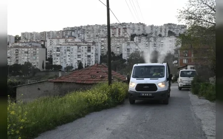 Çiğli Belediyesi Yaz Öncesi 26 Mahallede Sivrisinek ve Haşereye Karşı Seferberlik Başlattı