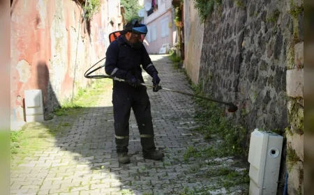 Giresun Belediyesi Erikliman ve Kapu mahallelerinde temizlik çalışmalarını aralıksız sürdürüyor