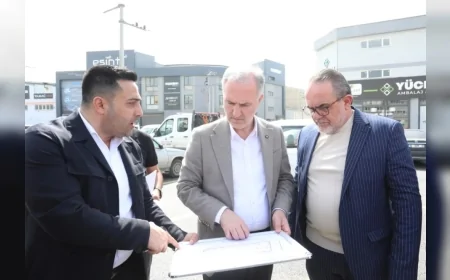 İnegöl Belediyesi Ağaç İşleri Sanayisinde 127 araçlık ücretsiz otoparkı hizmete açtı