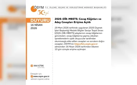 ÖSYM 2026 Sınav Takviminde Kritik Gelişmeler DİB-MBSTS Sonuçları Açıklandı e-YDS ve DUS Belgeleri Erişime Açıldı