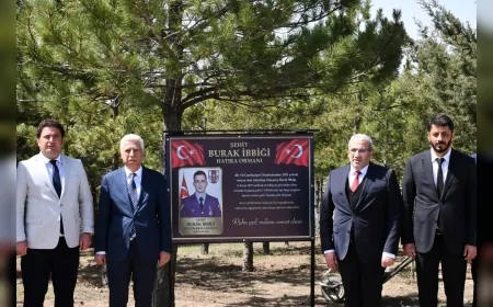 Çorum’da Şehit Hava Astsubay Burak İbbiği’nin Hatırası Fidan Dikimiyle Yaşatılıyor