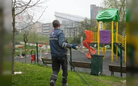Düzce Belediyesi Mahalle Parklarında Yaz Öncesi Bakım ve Onarım Çalışmalarını Sürdürüyor