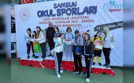 Samsun’daki şampiyonada Çorumlu özel sporculardan Türkiye dereceleri geldi
