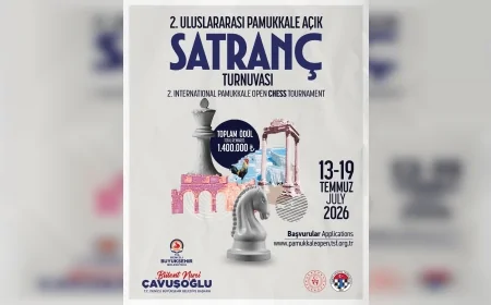 Denizli Uluslararası Pamukkale Açık Satranç Turnuvası için geri sayım başladı