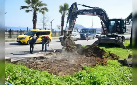 Giresun Belediyesi Fen İşleri Ekipleri Kent Genelinde Üstyapı Çalışmalarını Sürdürüyor