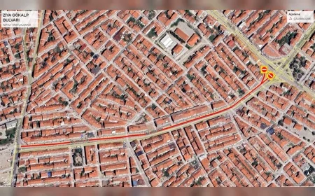 Eskişehir Büyükşehir Belediyesi Ziya Gökalp Caddesi’nde Trafiğe Kapatma Uyarısı Yaptı