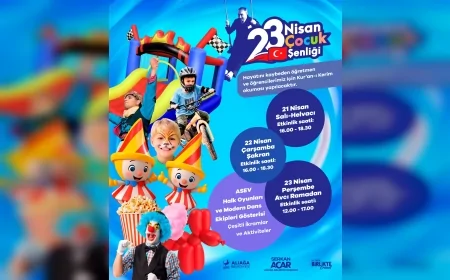 İzmir Aliağa’da 23 Nisan Ulusal Egemenlik ve Çocuk Bayramı Üç Günlük Şenlik Programıyla Kutlanacak