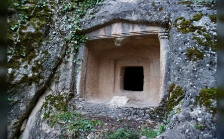 ORDU BÜYÜKŞEHİR BELEDİYE BAŞKANI DR MEHMET HİLMİ GÜLER GÜRGENTEPE’DEKİ TİKENLİCE KAYA MEZARLARINI YERİNDE İNCELEDİ