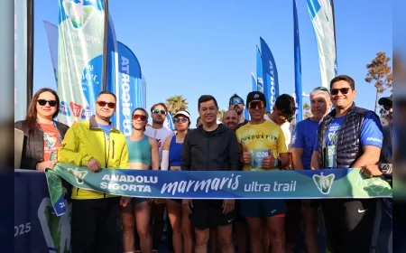 Marmaris Belediyesi Anadolu Sigorta Marmaris Ultra Trail’de sahaya inerek organizasyona damga vurdu