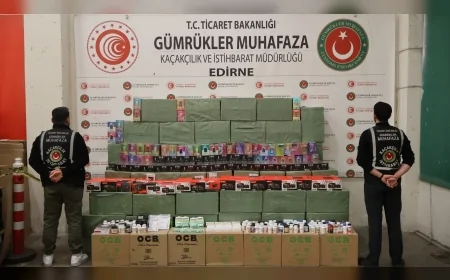 Ticaret Bakanlığı Kapıkule’de 33 Milyon Liralık Kaçak Eşyayı Yakaladı