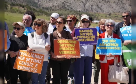 TEPEBAŞI BELEDİYE BAŞKANI AHMET ATAÇ SİYANÜRLÜ MADEN KEŞFİNDE VATANDAŞLARLA SAHADA BULUŞTU